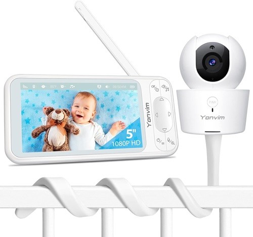 Yonvim 5 Inch 1080P Baby Monitor